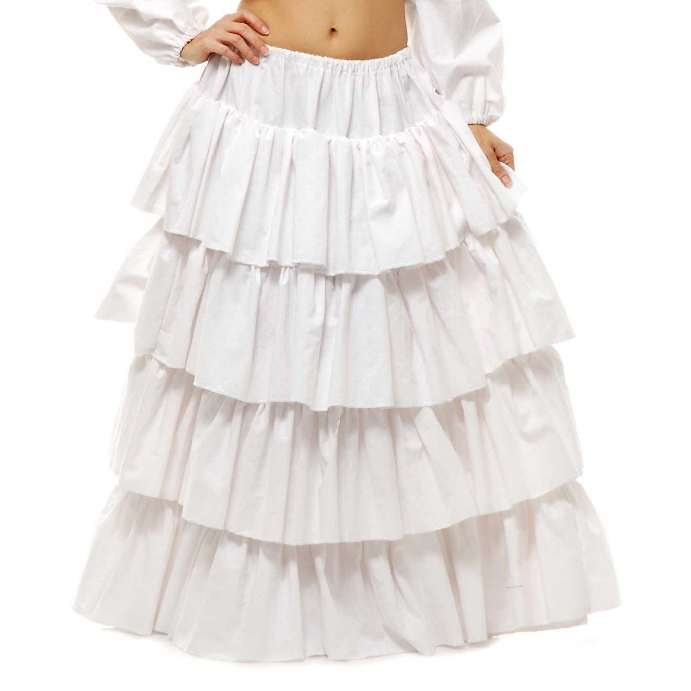 Women's Cotton Petticoat for Charades Costumes - Vintage Lingerie Slip for Adults | Perfect for Halloween, Theater Performances & Retro Dress-Up Parties
