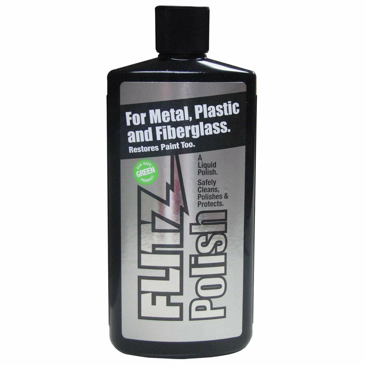 Flitz Liquid Polish - Premium Metal, Fiberglass, Plastic & Paint Restorer - Shine & Protect Car, Boat, Motorcycle & Household Surfaces - Perfect for Auto Detailing & DIY Projects