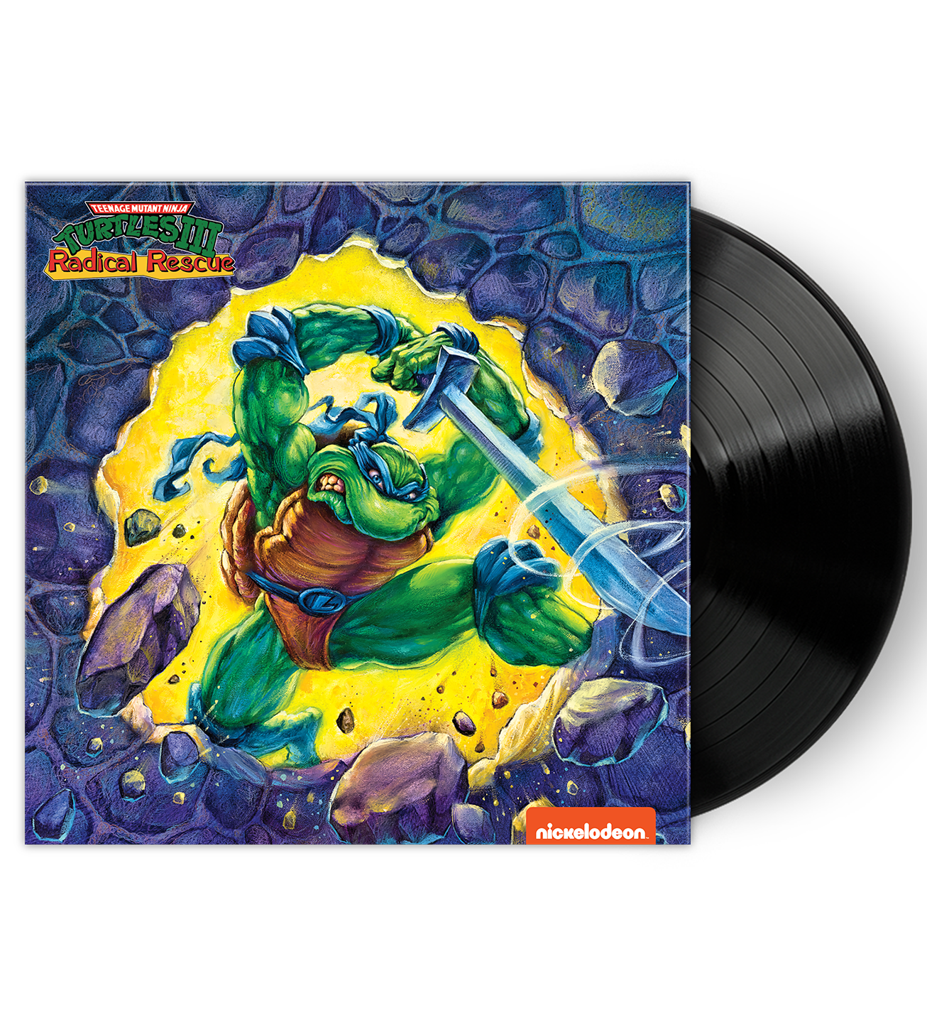 Teenage Mutant Ninja Turtles III: Radical Rescue Original Vinyl Soundtrack - Limited Edition Collectible for TMNT Fans & Retro Gaming Enthusiasts - Perfect for Movie Nights, Gaming Sessions & 90s Nostalgia