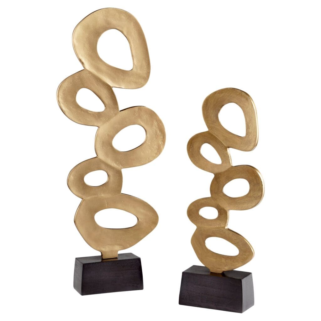Cyan Design 11179 Chellean Lux #2 Gold Sculpture - Elegant Home Decor for Living Room, Office & Luxury Gifts