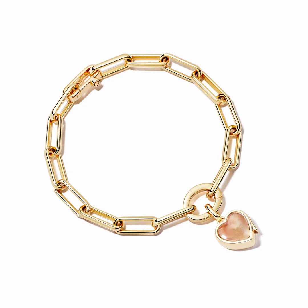 Single Heart Locket Bracelet - Elegant Silver Charm Bracelet for Women, Engravable Jewelry Gift for Her - Perfect for Anniversaries, Valentine's Day & Special Occasions