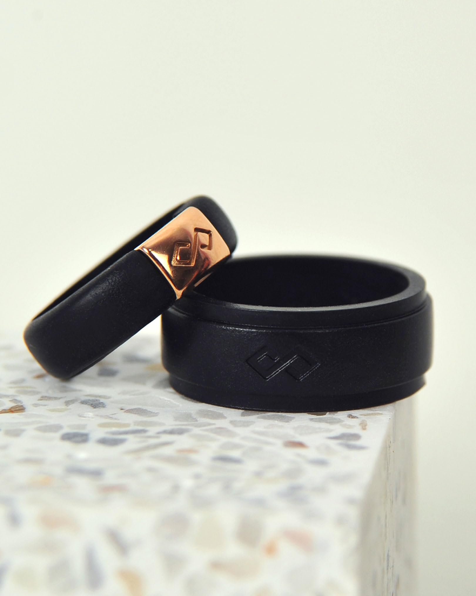 Rinfit Couples Silicone Wedding Rings - Infinity Design for Active Lifestyles