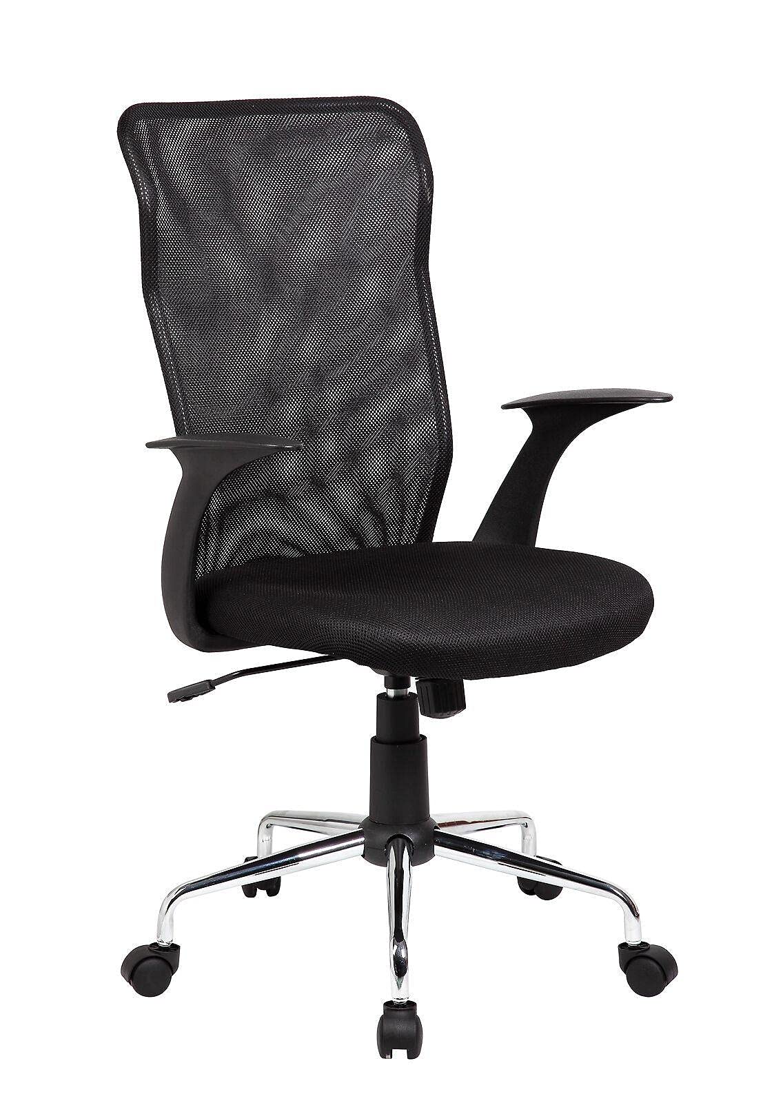 Ergonomic Mesh Office Chair with Medium Back Support - Black Home & Gaming Desk Chair for Comfortable Work & Play - Perfect for Home Office, Gaming Setup & Computer Workstations