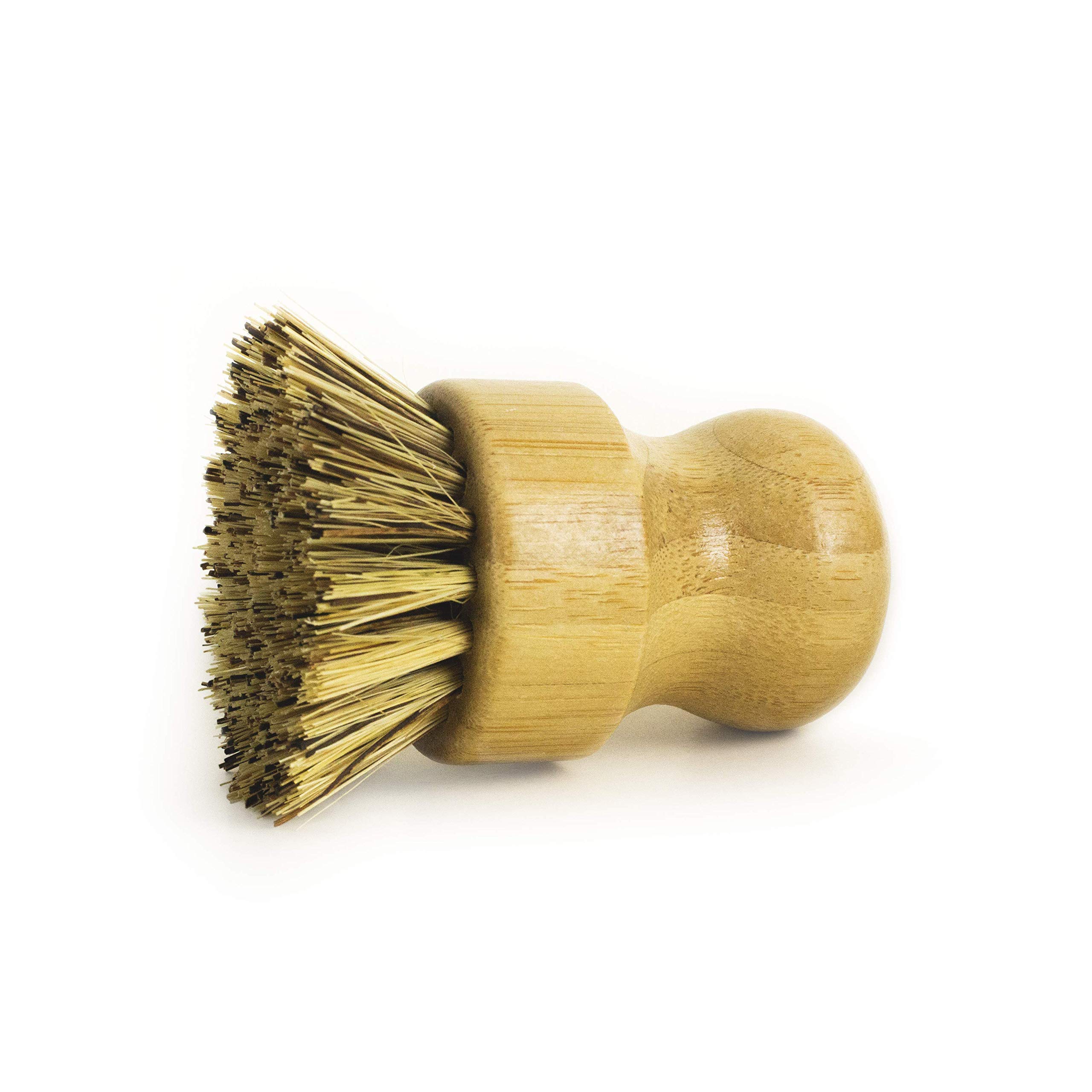 Crisbee Cast Iron Seasoning Brush Combo II with Crisbee Puck & Bamboo Brush - Non-Toxic Seasoning for Cast Iron & Carbon Steel Pans - Keep Cookware Non-Stick & Rust-Free - Perfect for Skillets, Griddles, Dutch Ovens - Ideal for Camping, Outdoor Cooking & Home Kitchen Use