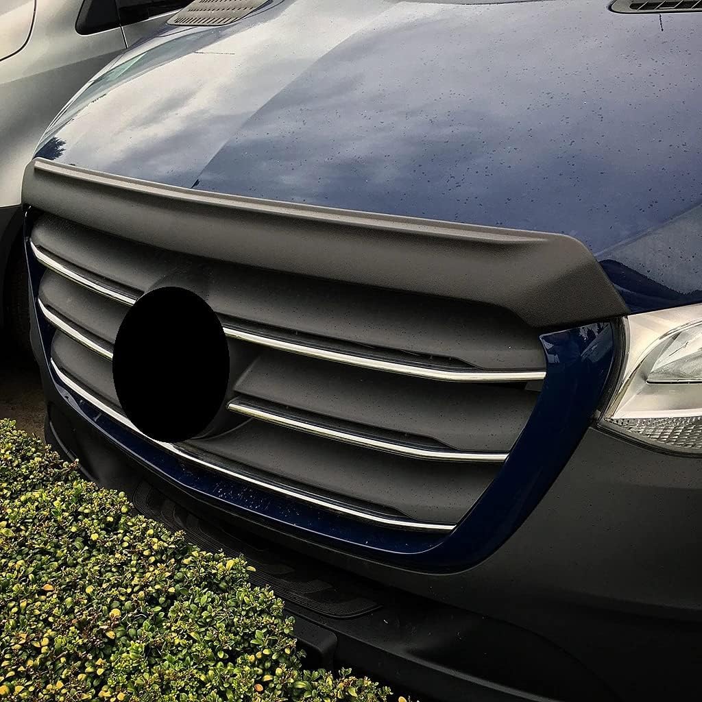 **Matte Black Front Bug Shield Hood Protector for 2019-2025 Mercedes Benz Sprinter 1500/2500/3500 (W907) – Tape-On Design, Durable Protection for Highway & Off-Road Driving**