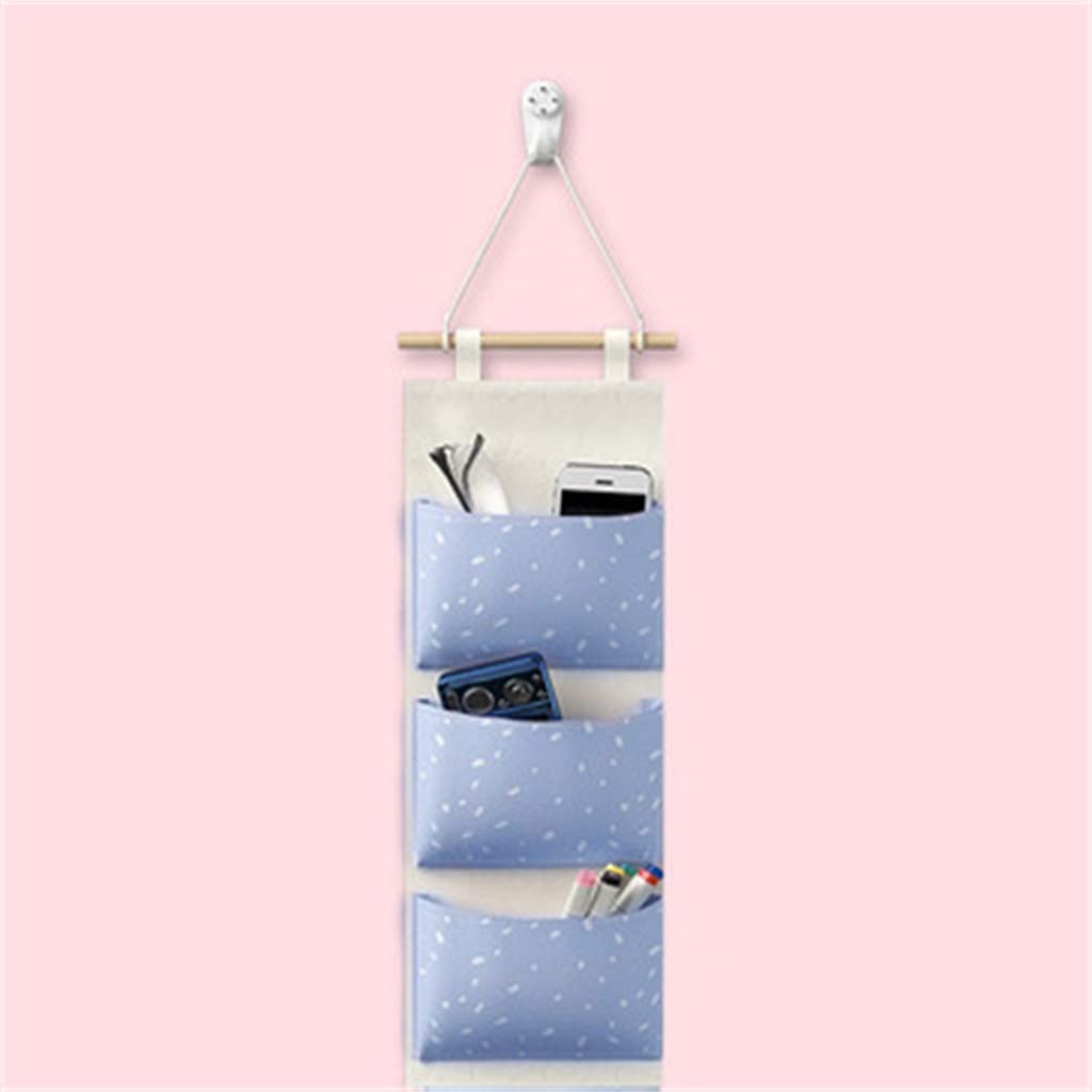 Wall Mounted Hanging Wardrobe Organizer - Multi-Purpose Storage Bag for Jewelry, Accessories & Sundries (18x61cm, Color D) - Perfect for Closet, Bedroom & Dorm Organization