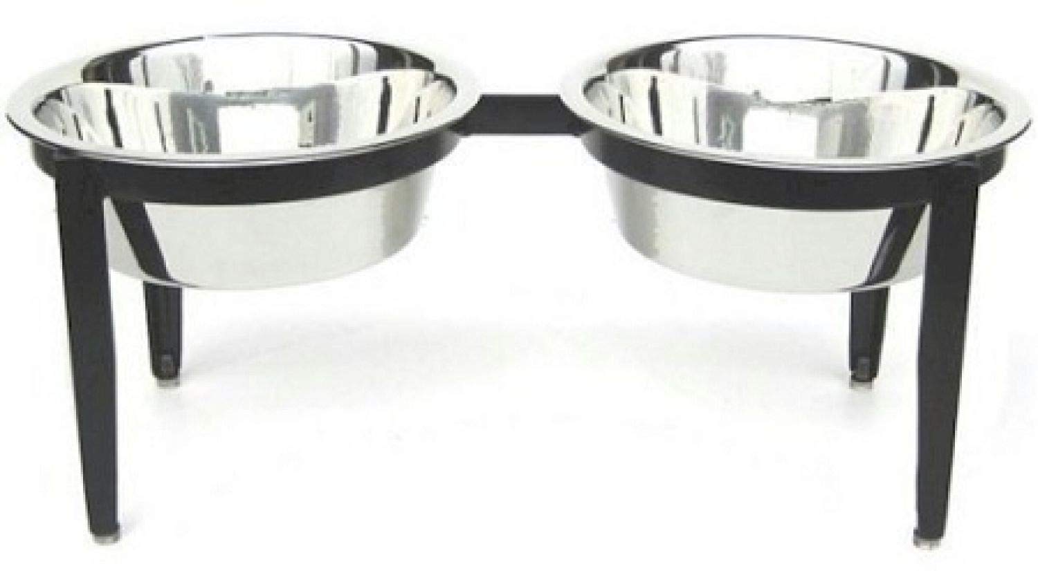 StarSun Depot PetsStop Visions Double Elevated Dog Bowl for Large Dogs - Adjustable Height Stainless Steel Pet Food & Water Bowls for Dining Comfort - Perfect for Home, Outdoor, and Travel Use