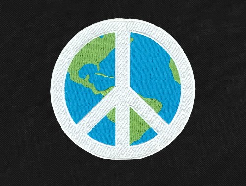 SMALL World Peace Duffel Bag - Waterproof Travel Duffel with Peace Sign Design, Gym Bag or Carry-On Suitcase for Workout, Yoga, Travel & Weekend Getaways