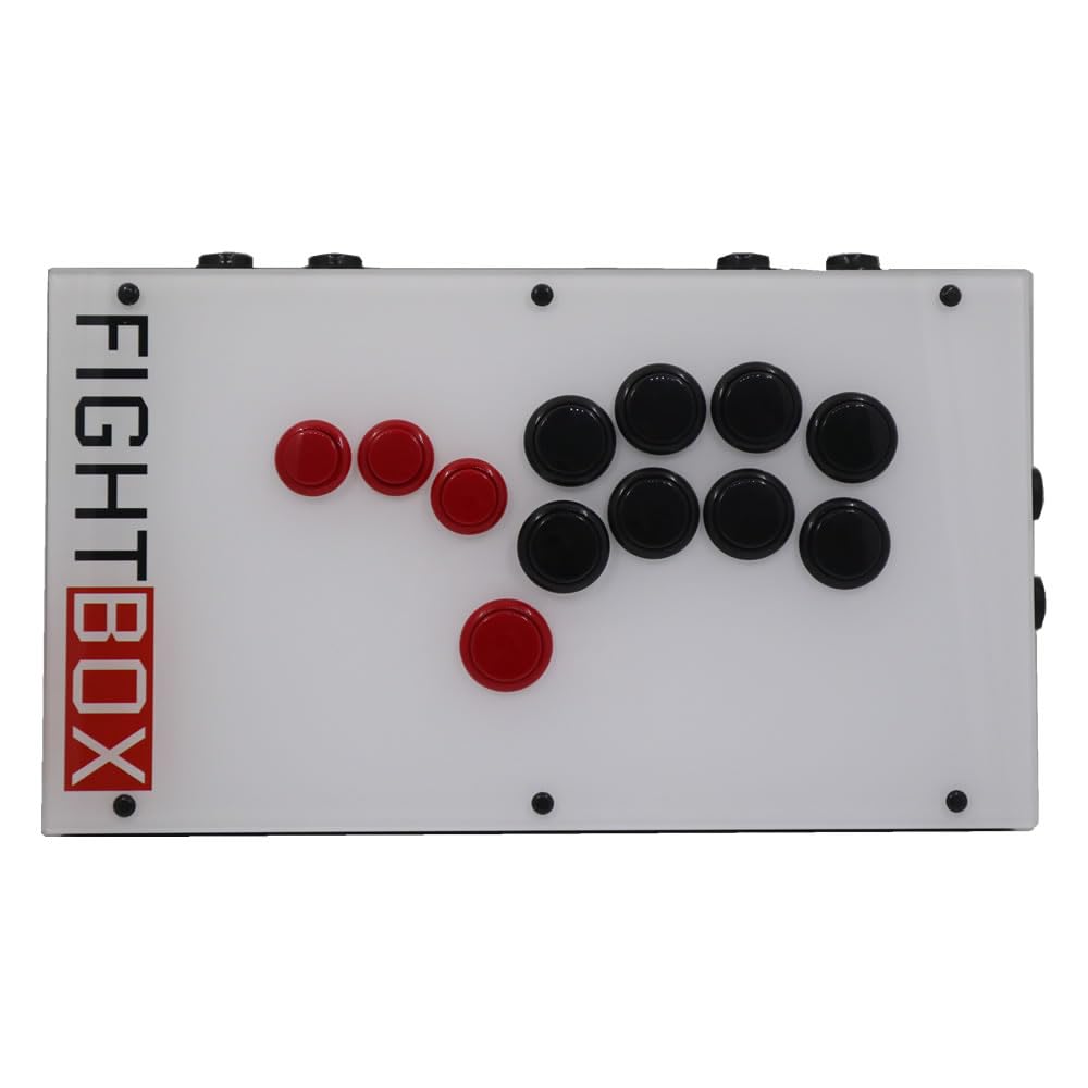 FightBox F9-PC All Button Leverless Arcade Fight Stick Game Controller for PC, PS3, Nintendo Switch - Perfect for Fighting Games, Retro Gaming & Esports Tournaments