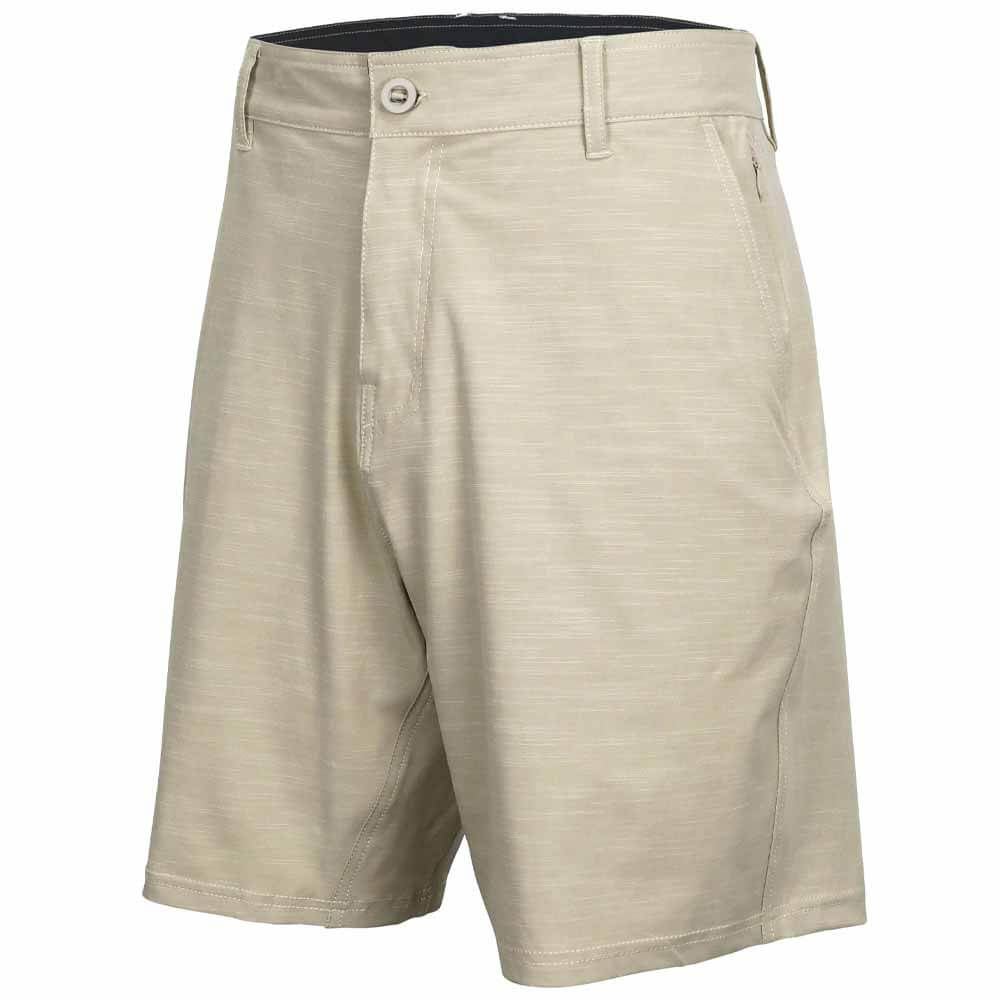 AFTCO Men's Ecru 365 Hybrid Chino Shorts - Quick-Dry Fishing & Casual Wear for Outdoor Activities