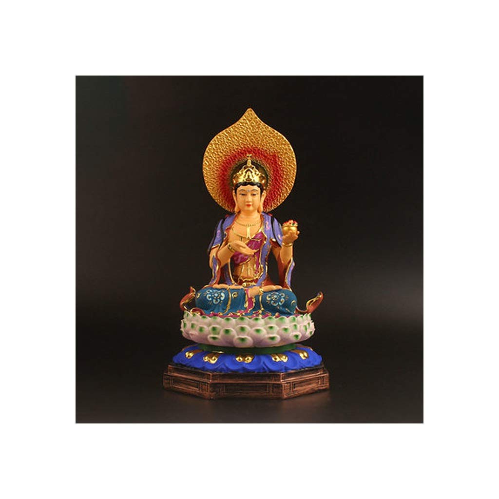 ZYM Resin Buddha Statue - Handcrafted Painted Buddha Statue for Home Decor, Indoor & Outdoor Use - Perfect for Living Room, Courtyard, Porch, Meditation Space & Asian-Themed Decor