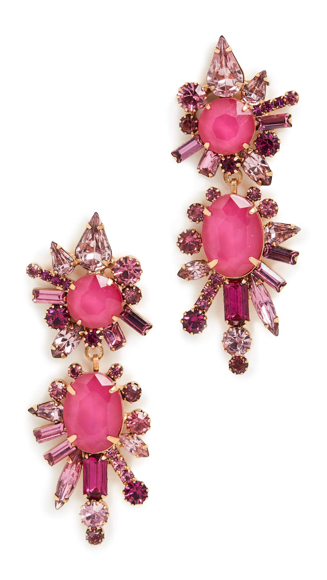 Elizabeth Cole Women's Nina Earrings - Elegant Gold Plated Hoop Earrings for Women, Perfect for Parties, Weddings & Everyday Wear