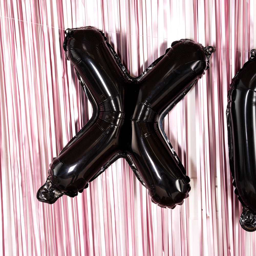 Balloonify Black Mylar Letter X Balloon - 16 Inch Large Foil Alphabet Balloon for Birthday Party Decorations, Anniversary Celebrations, Graduation Events & Photo Backdrops (1 Count)