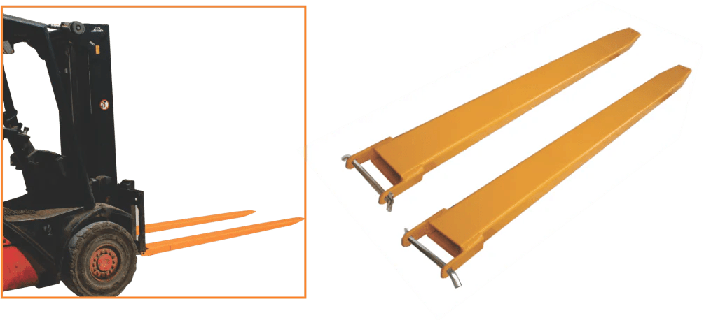 Heavy Duty Abaco Forklift Extensions - 48 Inch Forks for Pallet Handling & Warehouse Use - Perfect for Loading, Unloading & Material Transport