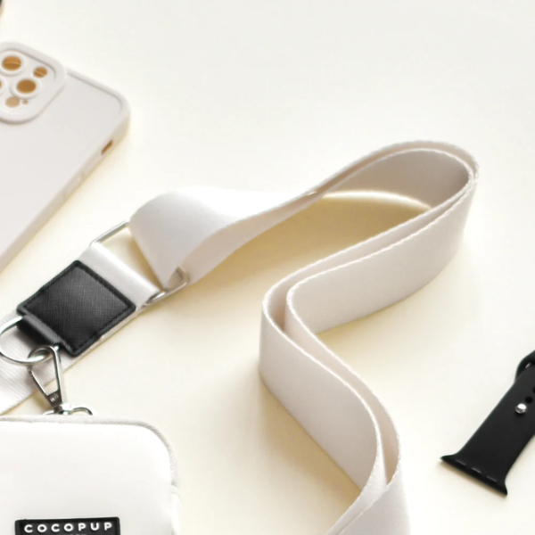 Durable Adjustable Bag Strap for Dog Walking - Oyster White - Perfect for Pet Owners & Outdoor Adventures