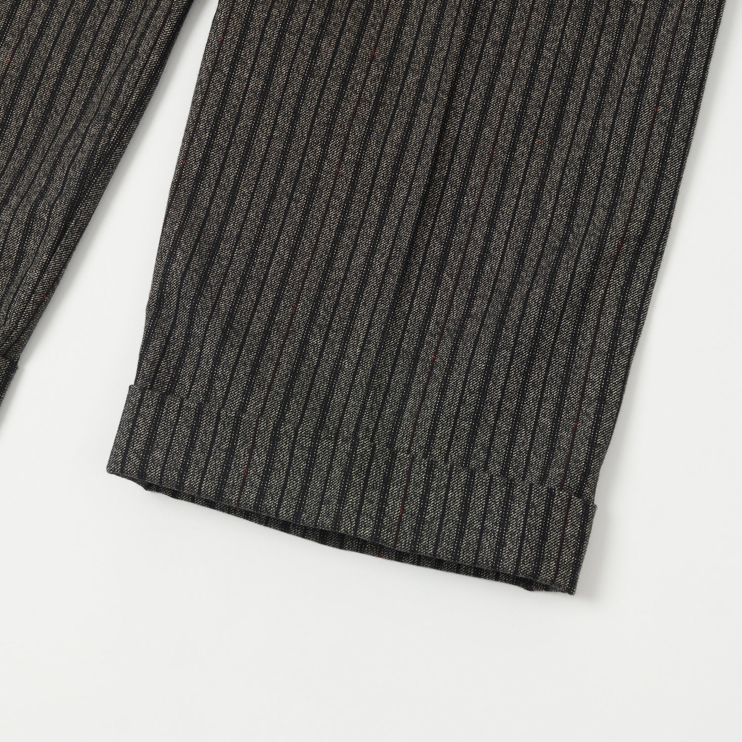 Full Count 1128 Schonherr Weaving Cloth Farmers Trouser Charcoal Stripe - Durable Work Pants for Farming, Hiking & Outdoor Activities