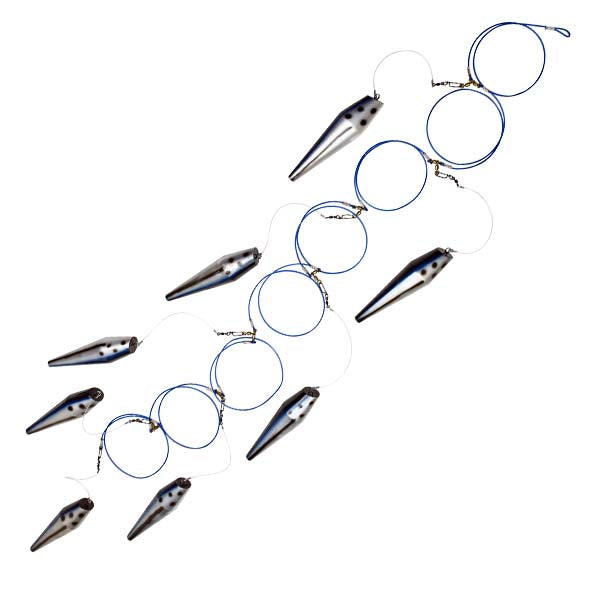 Boone Lulu Bonita 13.5 Inch 8 Pin Rigged Ultimate Pin Teaser - Premium Fishing Lure for Bass, Walleye & Pike - Perfect for Freshwater & Saltwater Angling