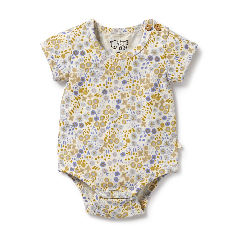 Organic Cotton Baby Bodysuit - Little Meadow Soft & Breathable Onesie for Newborns & Infants - Perfect for Playtime, Daycare & Comfortable Everyday Wear