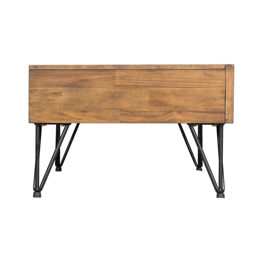 BOWERY HILL Modern 2-Drawer Coffee Table - Stylish Living Room Furniture for Small Spaces, Perfect for Storing Remote Controls and Magazines