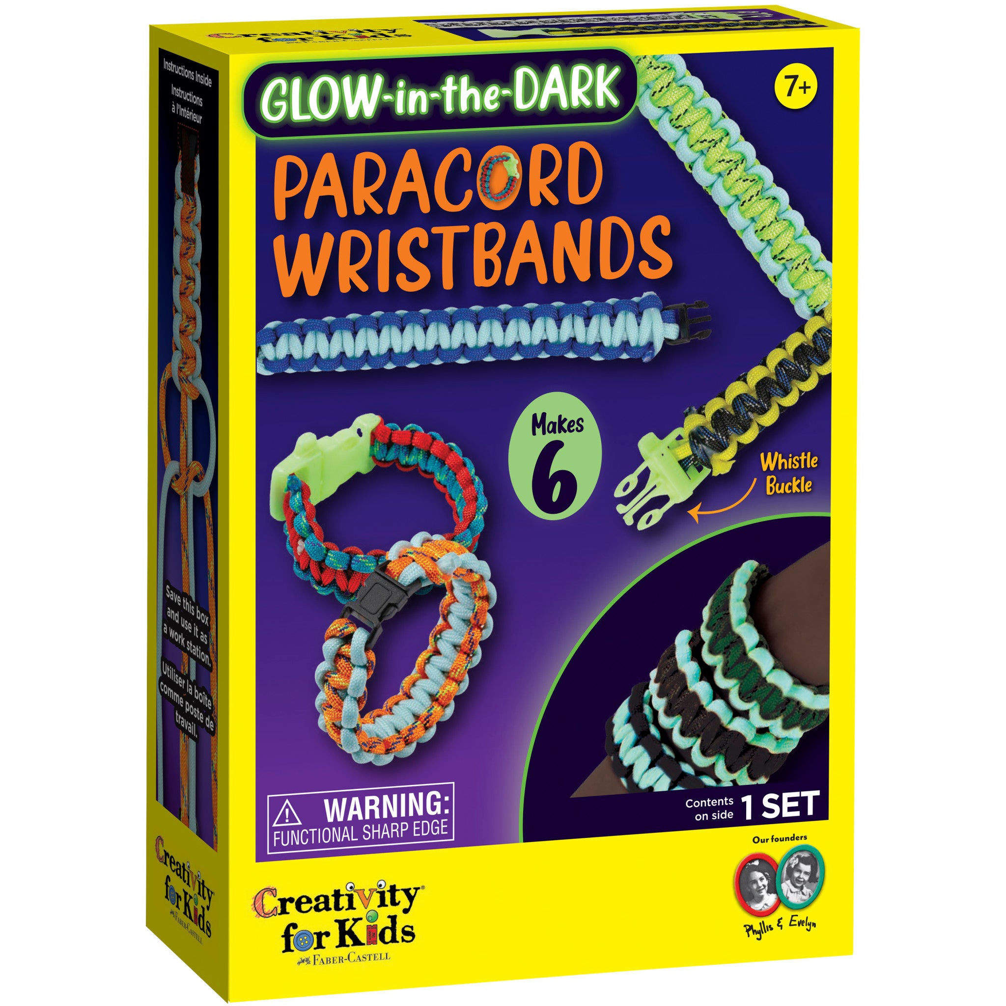 Glow in the Dark Paracord Bracelet - High Visibility Survival Wristband for Camping, Hiking & Emergency Preparedness - Reflective Outdoor Safety Gear (Model #1177005)