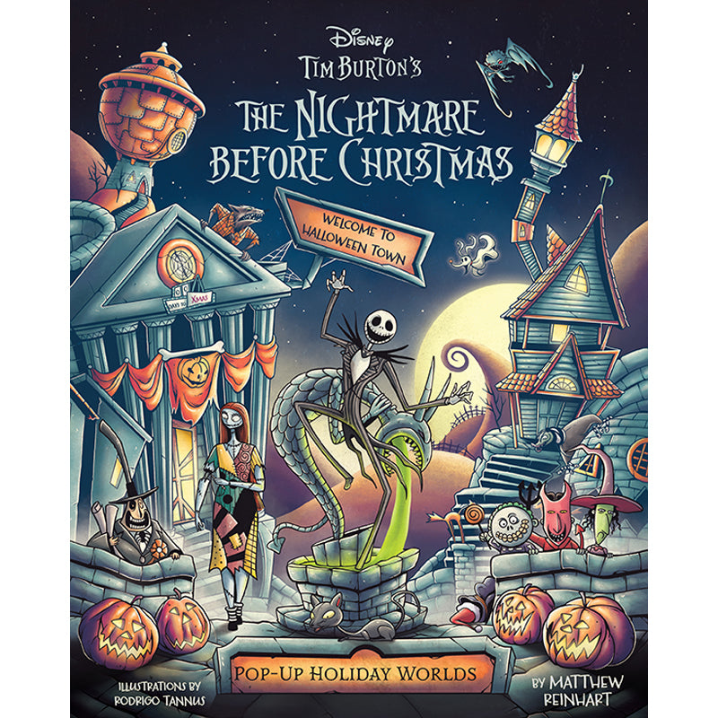 Disney Tim Burton's The Nightmare Before Christmas Pop-Up Book - Holiday Gift & Collectible for Halloween & Christmas Decorations