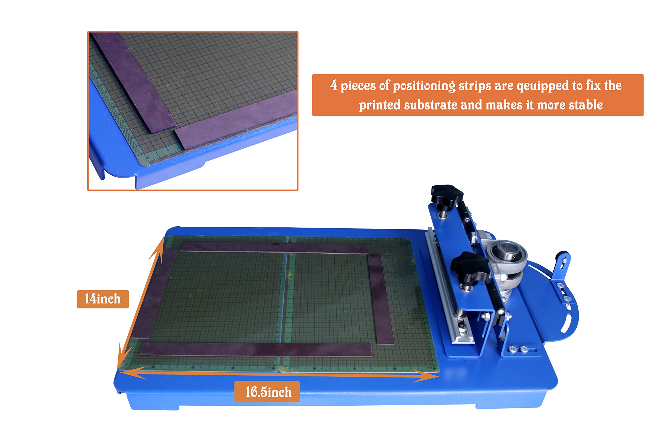 TECHTONGDA 1 Color Screen Printing Machine - 14×16.5inch Rotating Screen Silk Screen Press for DIY T-Shirt Printing | Perfect for Custom Apparel, DIY Crafts & Small Business T-Shirt Production