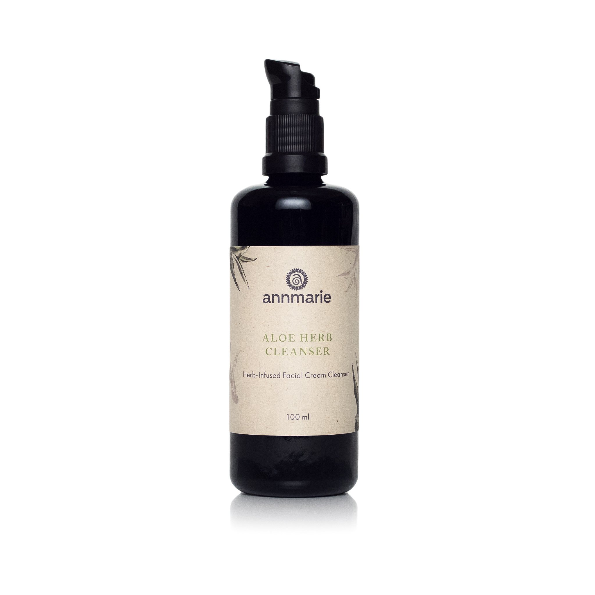 Annmarie Skin Care Aloe-Herb Facial Cleanser - 100ml Organic Face Wash for Sensitive Skin | Gentle Daily Cleansing for Dry, Oily & Acne-Prone Skin | Vegan & Cruelty-Free Skincare