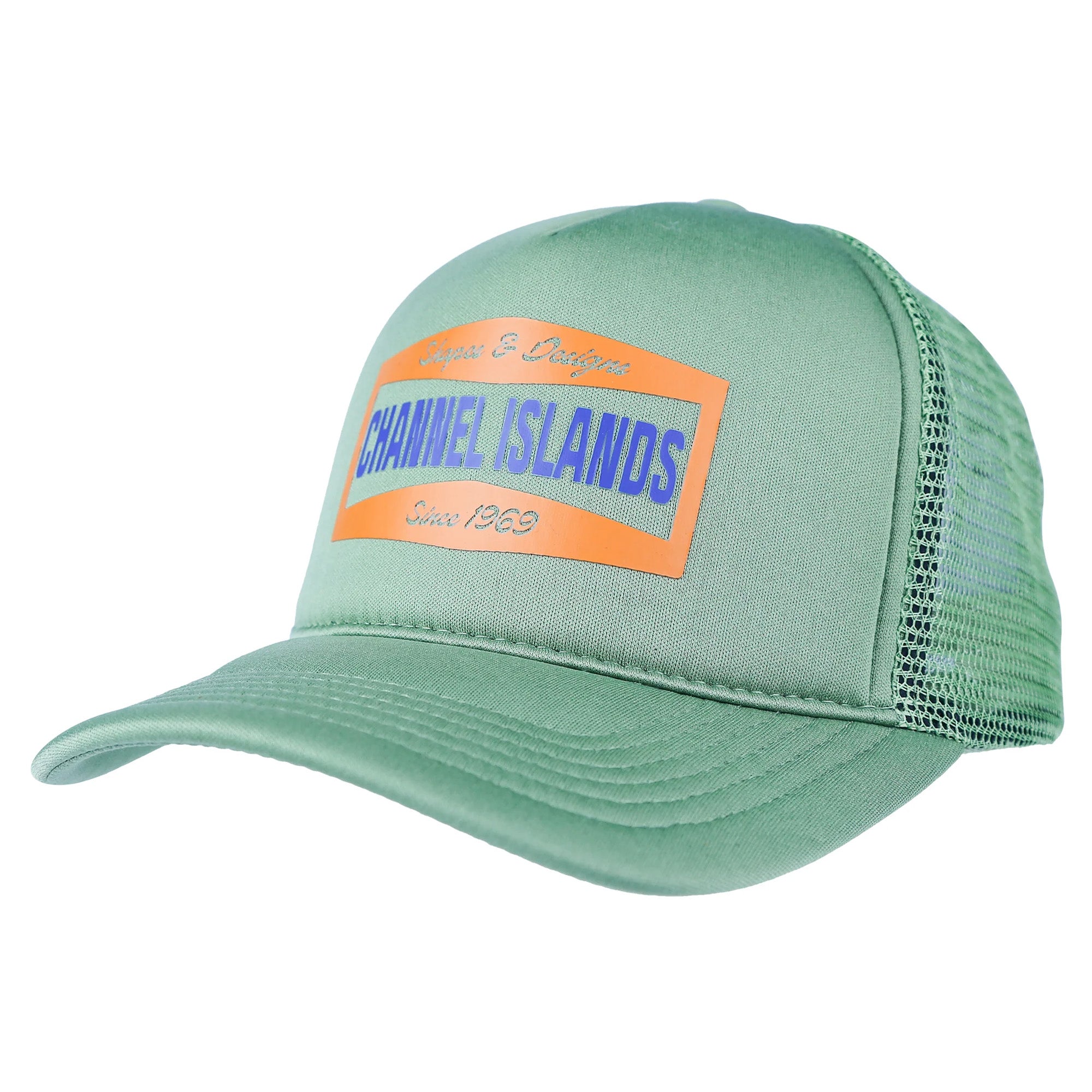 Channel Islands Shapes & Designs Men's Hat - Olive Green Adjustable Baseball Cap for Surfing, Hiking & Outdoor Activities