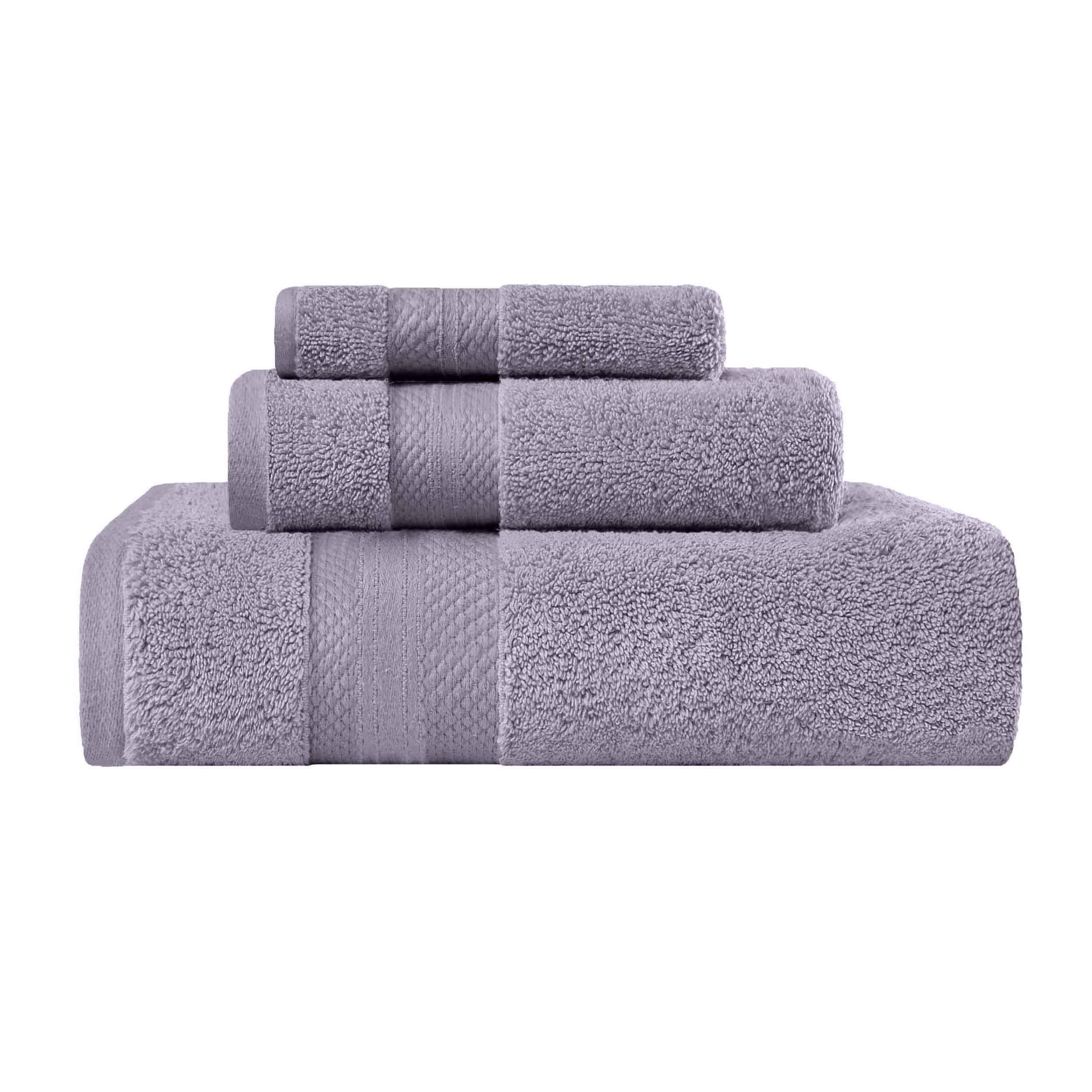 Premium Turkish Cotton 3-Piece Ultra Plush Bath Towel Set - Highly Absorbent, Soft & Luxurious for Spa, Bathroom, and Beach Use