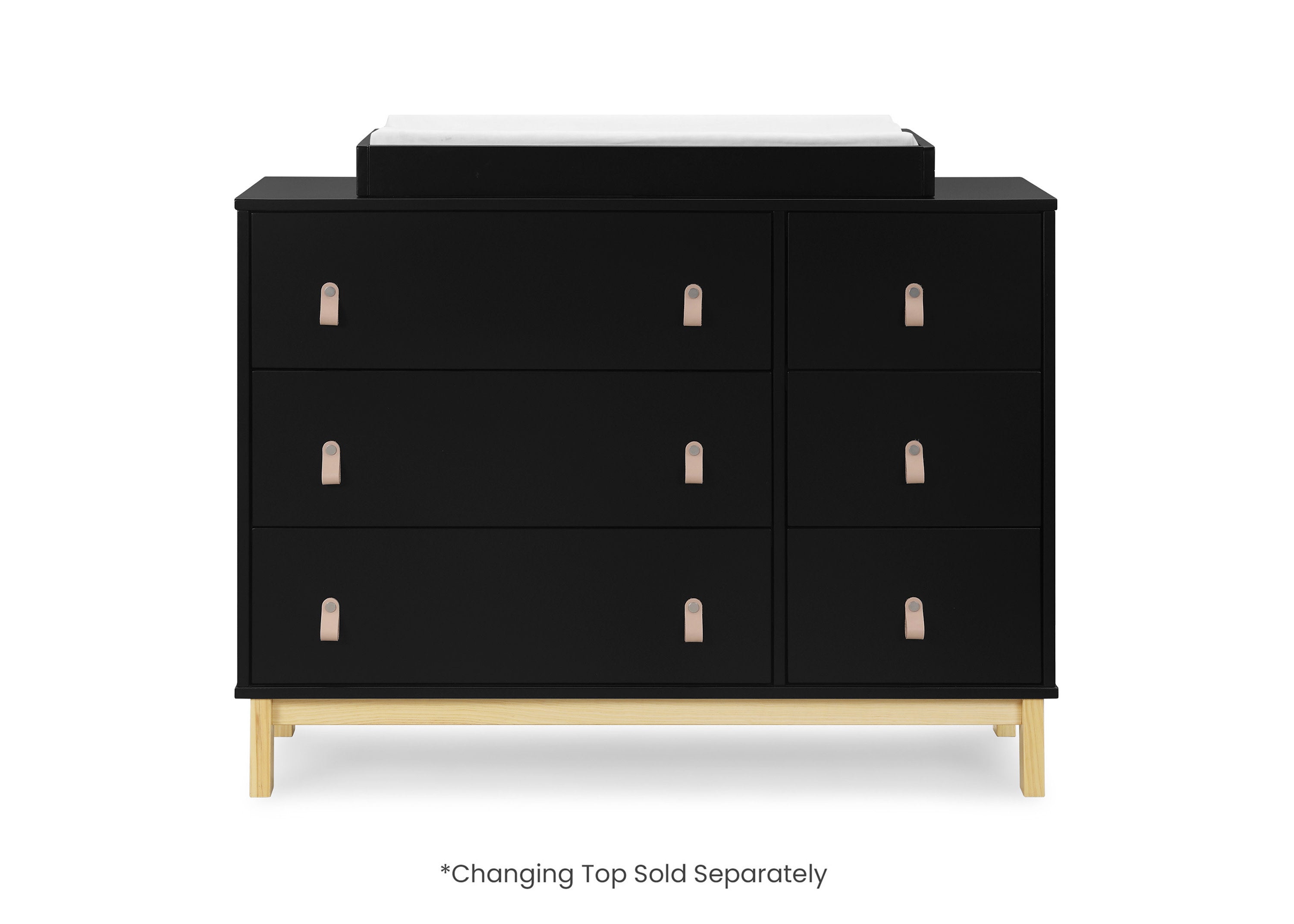 BabyGap Legacy 6-Drawer Dresser with Leather Pulls & Interlocking Drawers - Nursery Storage Solution for Baby Clothes, Blankets & Essentials
