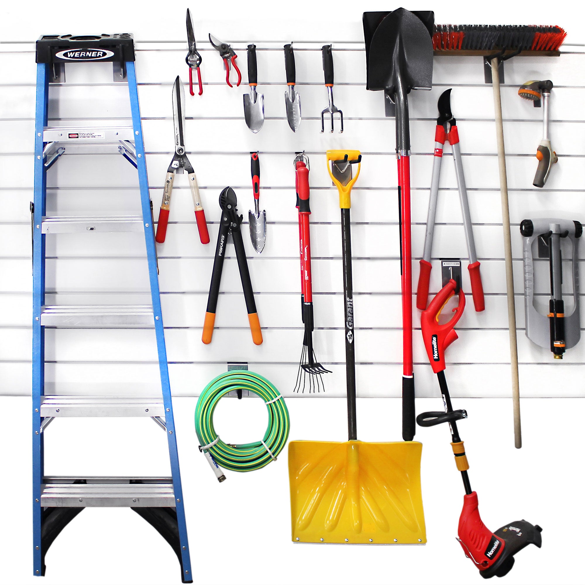 PROCORE Slatwall Basic Bundle - Retail Display Shelving System for Stores & Garages | Durable & Versatile Wall Organizer for Retail, Home, and Office Use