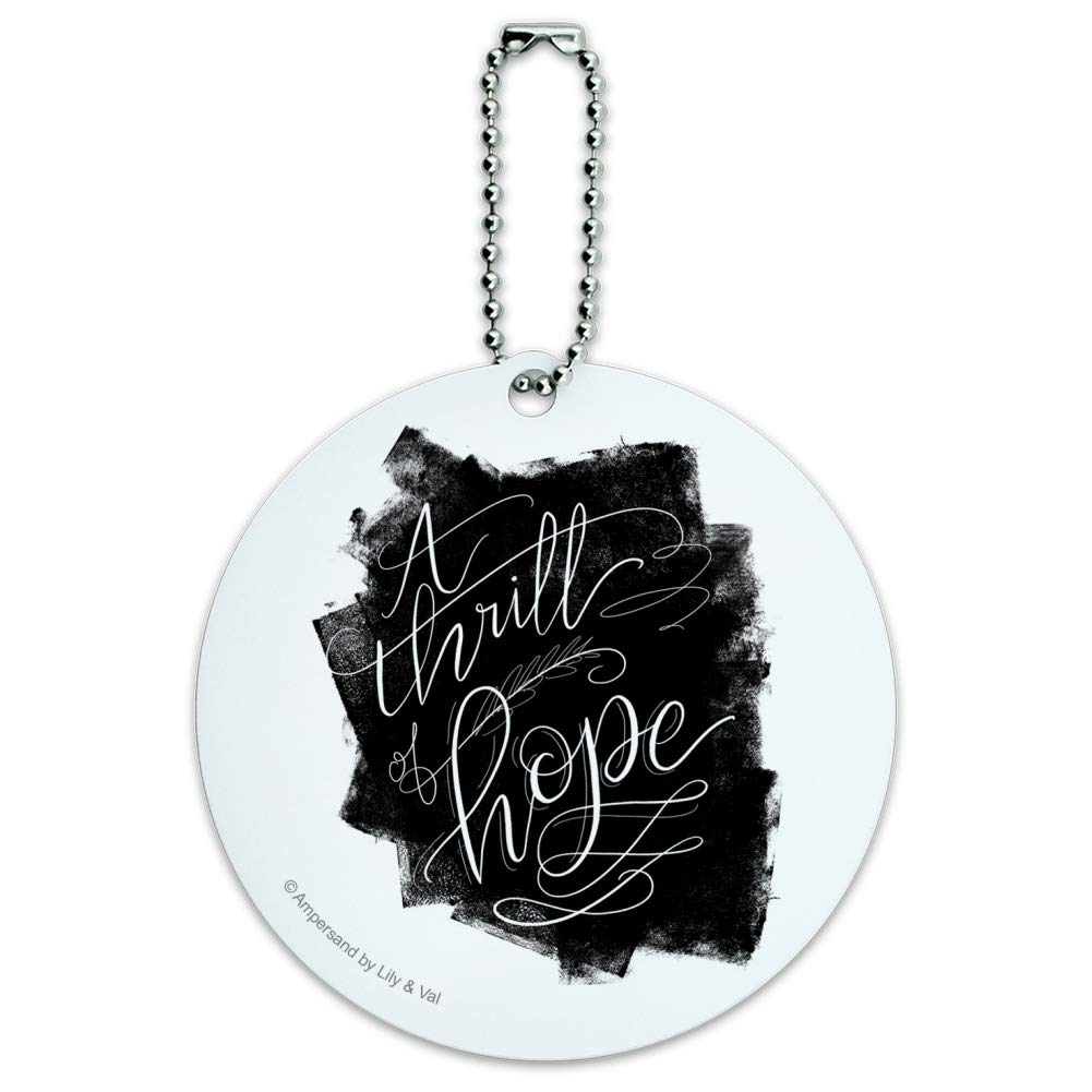 Christmas Round Luggage ID Tag - Holiday Travel Suitcase Name Tag for Carry-On Bags, Perfect for Festive Vacation Trips & Airport Identification