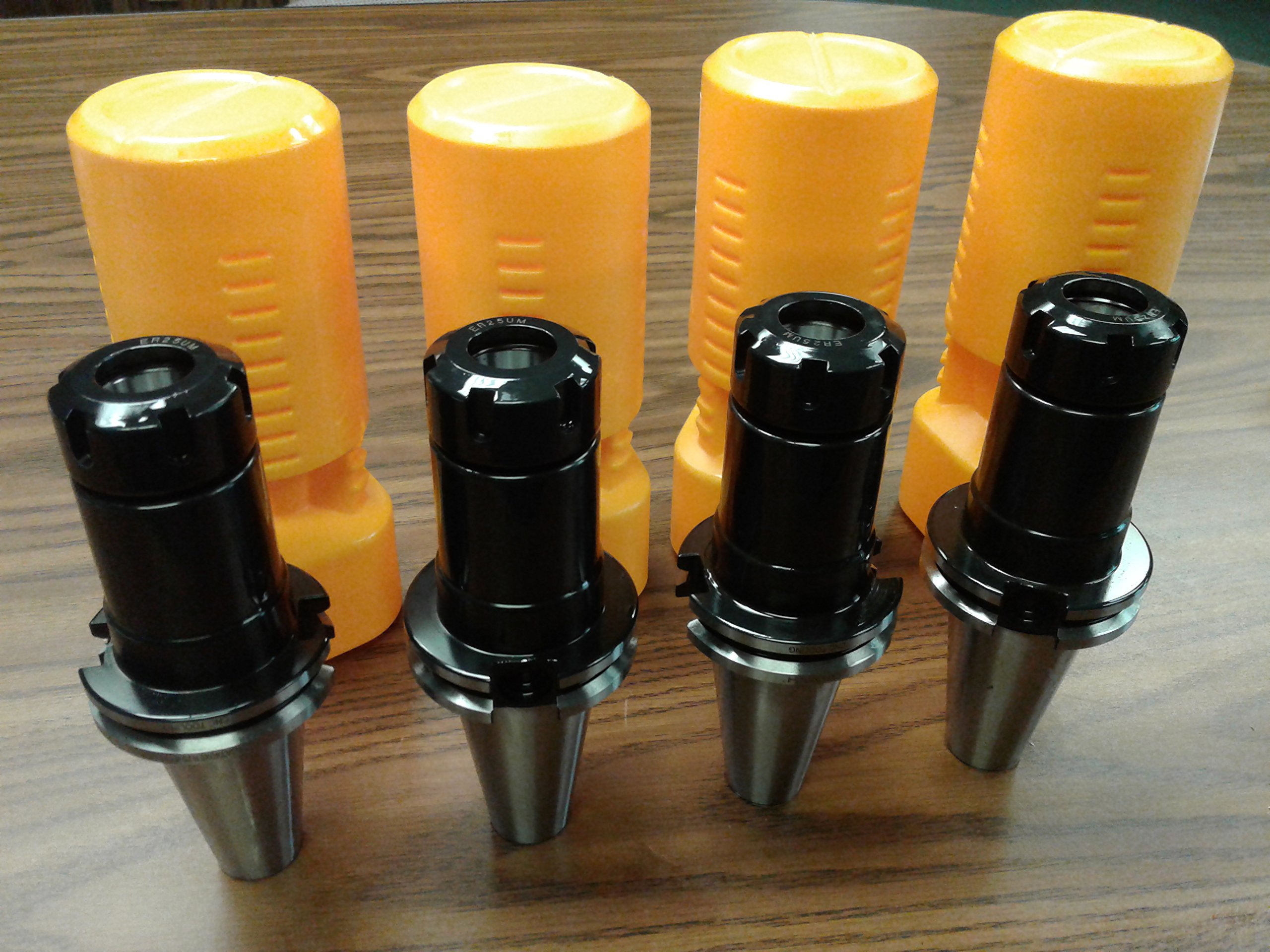 4 CAT40-ER25 Collet Chucks, 4