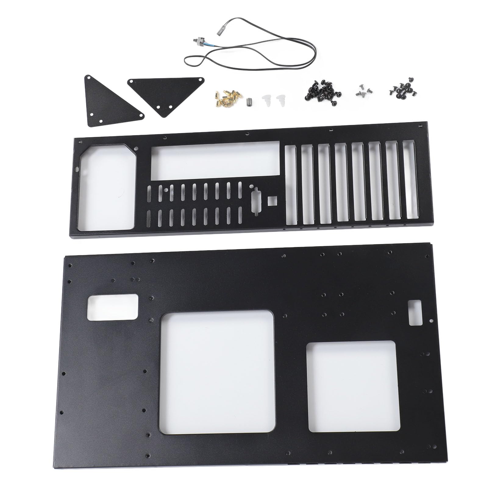 Triangular Reinforced Plate Open Case Rack - X79 X99 Dual Server Motherboard DIY Computer Chassis - Supports ATX ITX Motherboards for Custom PC Builds - Perfect for Home Server Setup & Gaming Rig Assembly