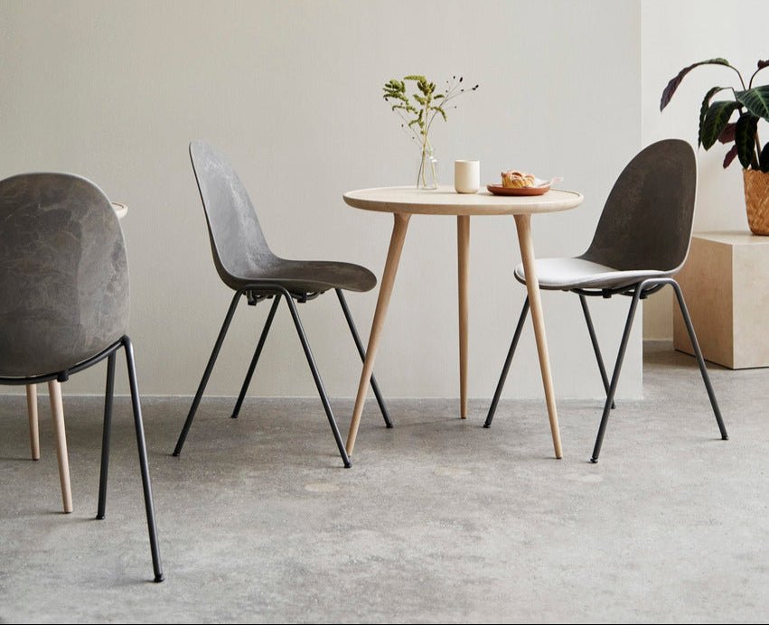 Eternity Side Chair by Mater - Modern Dining Chair for Kitchen, Living Room & Office - Sustainable Wooden Accent Chair with Ergonomic Design
