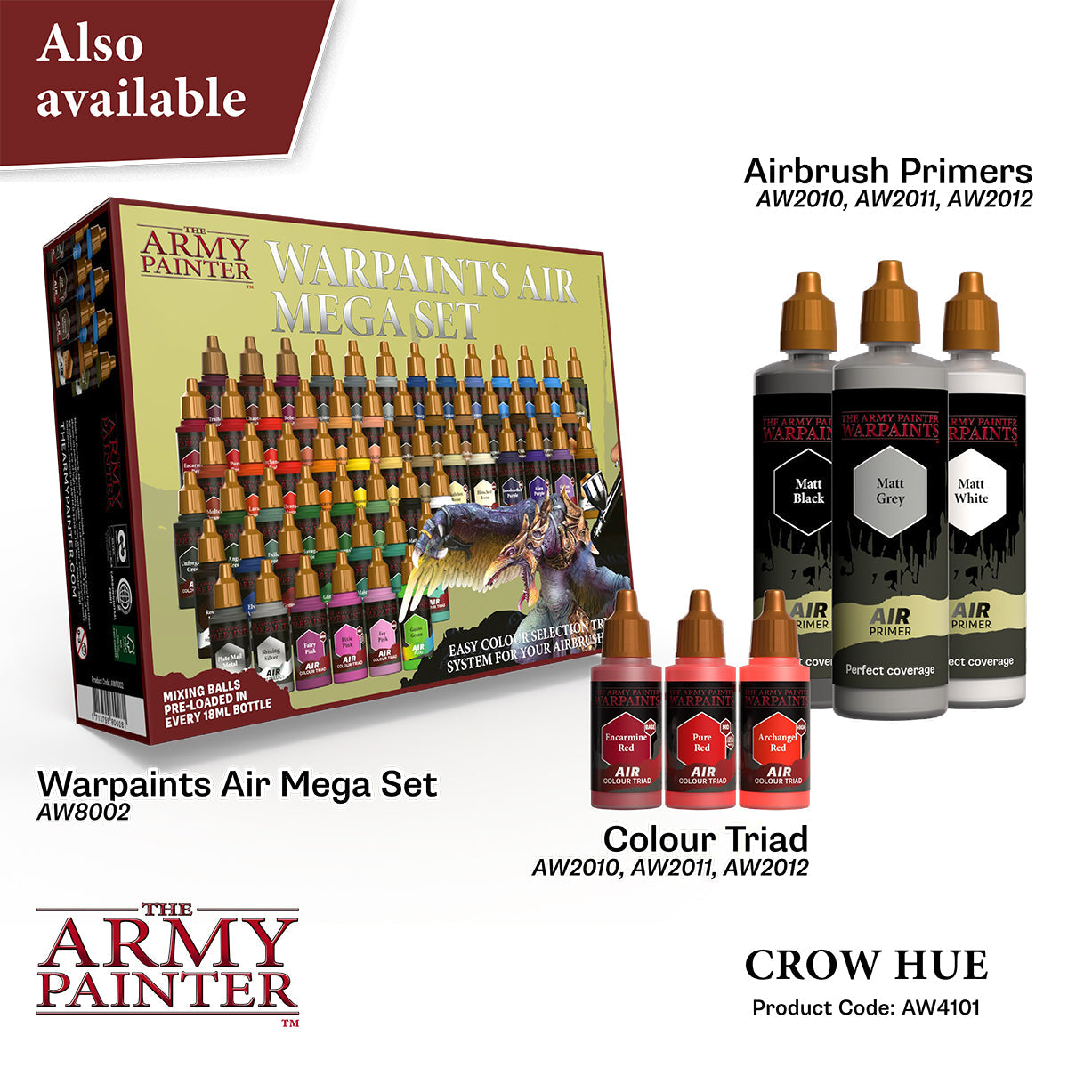 Warpaints Air: Crow Hue - Premium Matte Black Liquid Eyeliner for Dramatic Eye Makeup | Perfect for Gothic, Halloween & Cosplay Looks