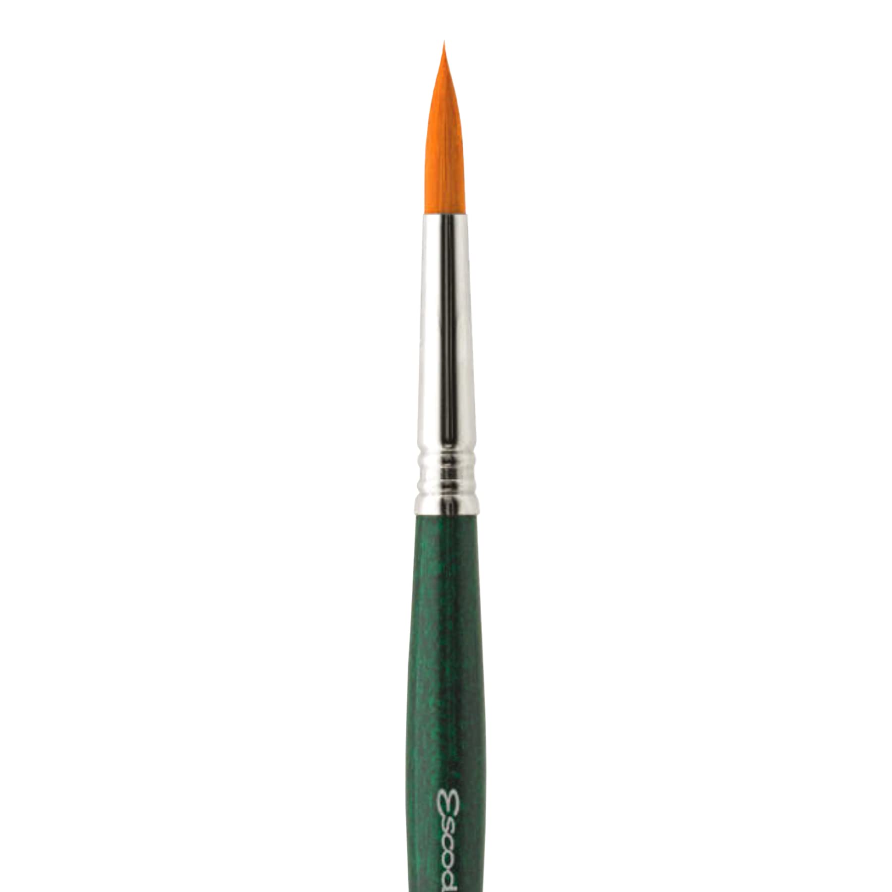 Escoda Barroco Series 1410 Artist Paint Brush - Synthetic Gold Taklon Filament for Oil & Acrylic Painting - Round Size 5/0 - Perfect for Fine Details & Miniature Art