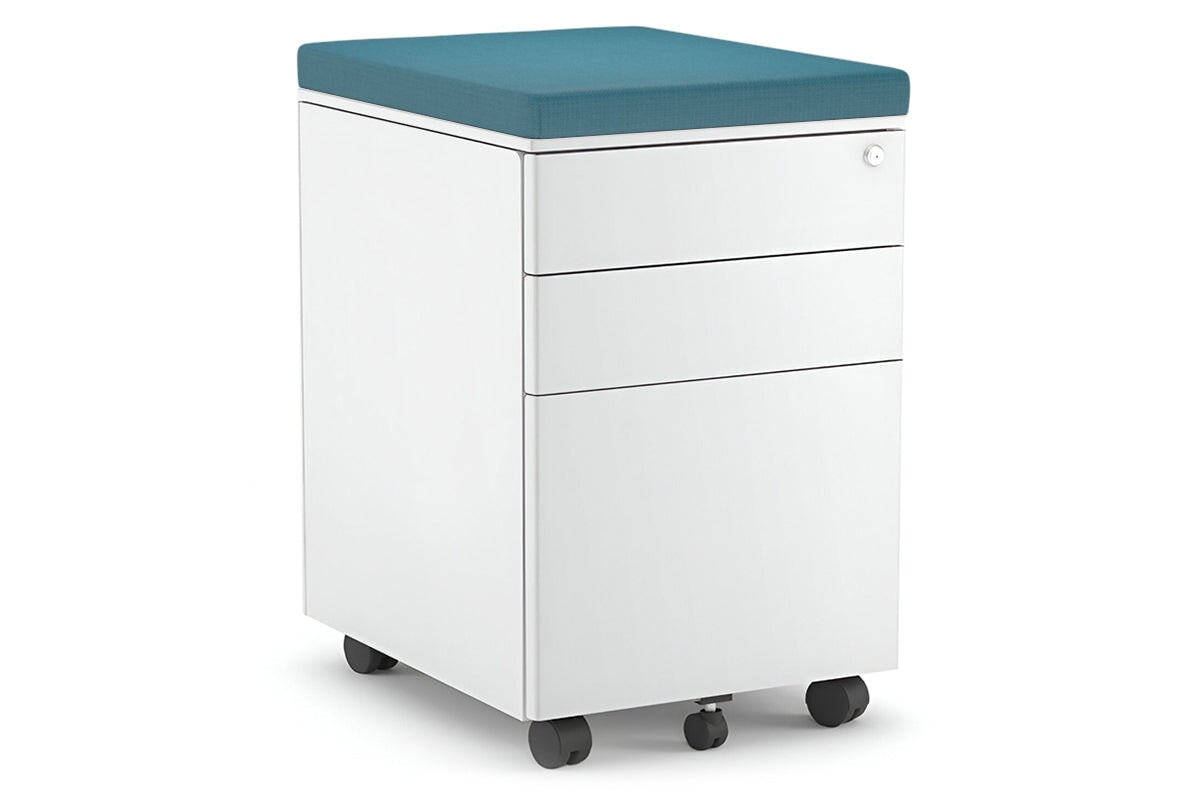 Mobile Pedestal with Filing Drawers - Heavy Duty Metal Office File Cabinet on Wheels - Perfect for Home Office, Classroom, or Workspace Organization