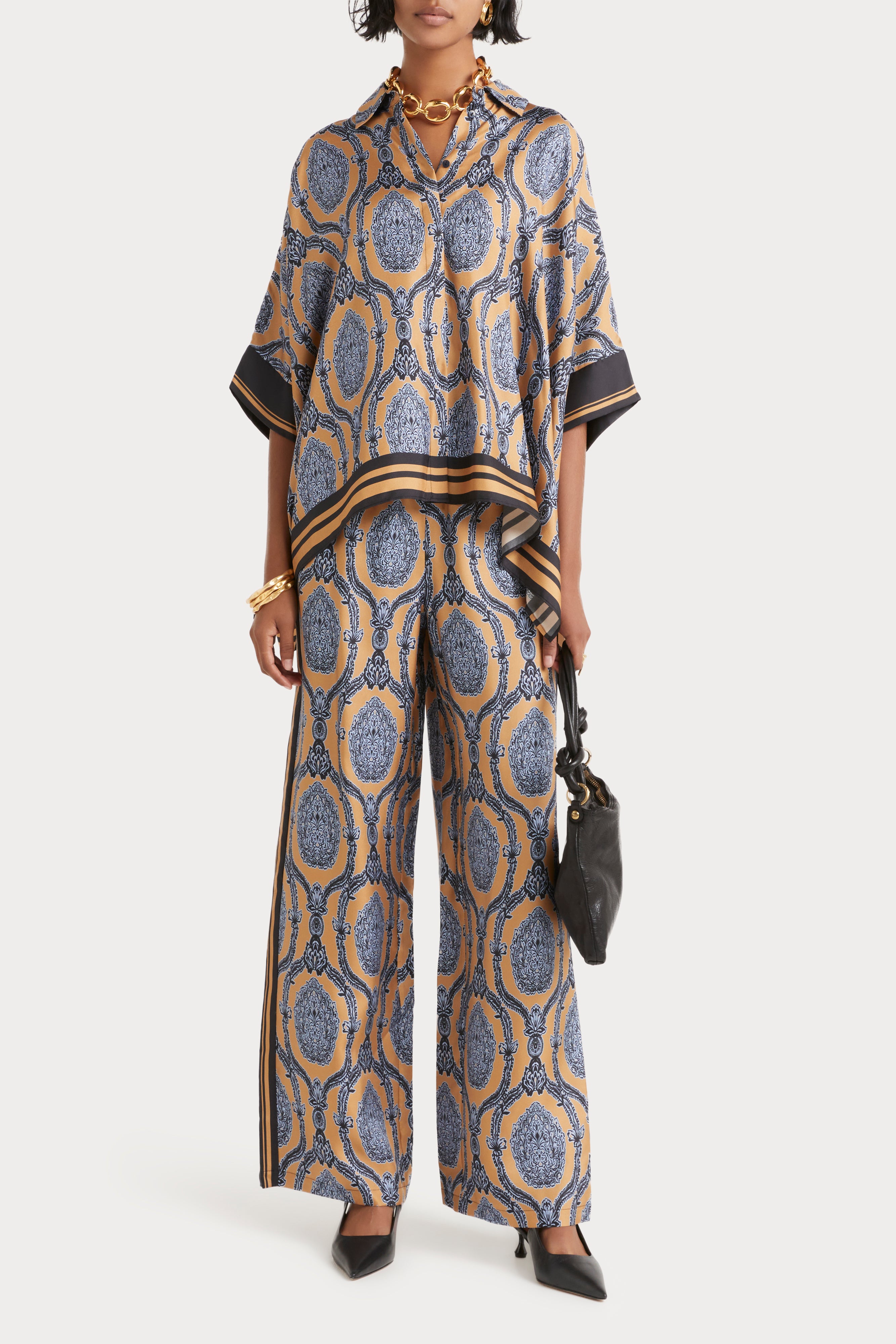 Husk Ines Printed Pants for Women - Stylish and Comfortable Casual Wear for Everyday Outfits, Work, and Travel