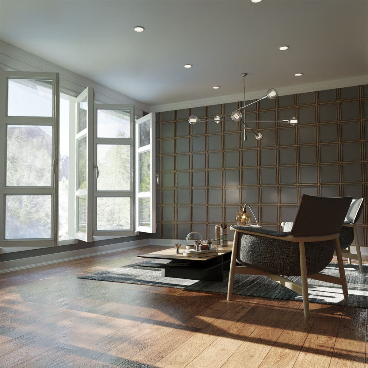 Fairplay Decorative Fretwork Wall Panels - Elegant Laser Cut Wooden Room Dividers & Home Decor for Living Room, Bedroom, Office - Perfect for Modern Interior Design & Space Partitioning