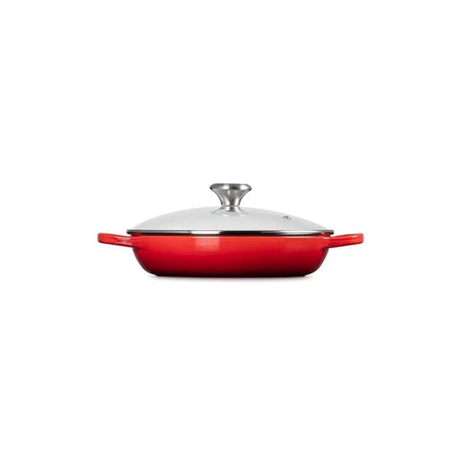 Le Creuset 2.25 Quart Braiser with Glass Lid - Enameled Cast Iron Dutch Oven for Cooking, Baking & Serving | Multiple Colors | Perfect for Stovetop, Oven & Tabletop Use