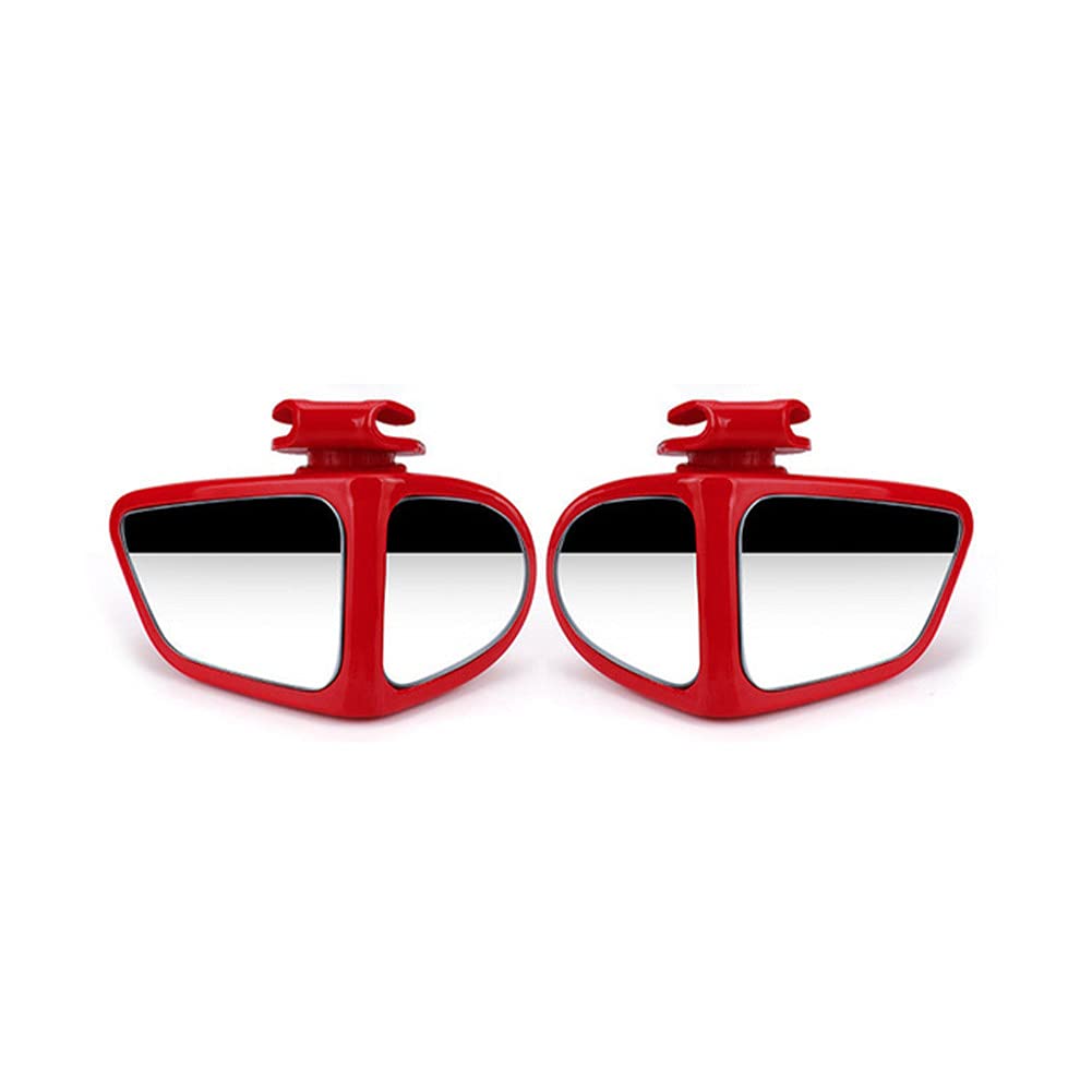 2Pcs 360° Adjustable Blind Spot Mirrors for Cars - Wide Angle Dual Swivel Mirrors with Self-Adhesive Backing | Enhanced Front & Rear View Safety | Perfect for Parking, Lane Changing & Blind Spot Monitoring