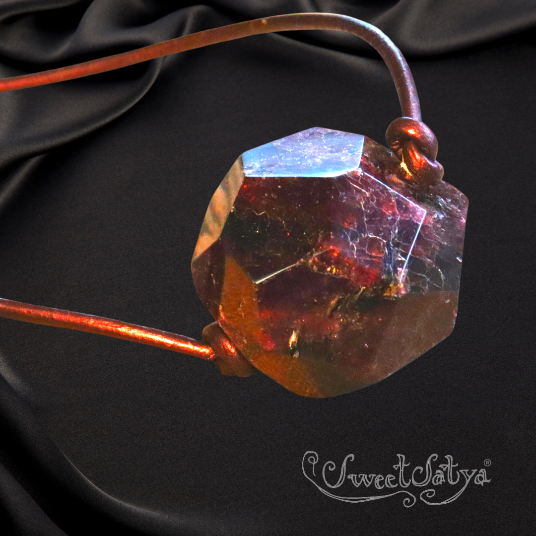 Natural Almandine Garnet Pendant Necklace - AAA Quality Gemstone Jewelry for Women - Perfect Gift for Birthday, Anniversary & Valentine's Day - Elegant Everyday Wear & Special Occasions