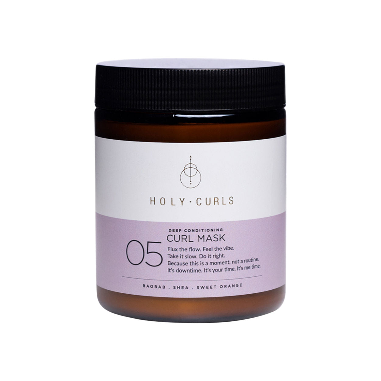 Holy Curls Deep Conditioning Curl Mask for Natural Hair - Hydrating & Defining Treatment for Curly, Coily & Wavy Hair - Perfect for Wash Day & Styling Routine