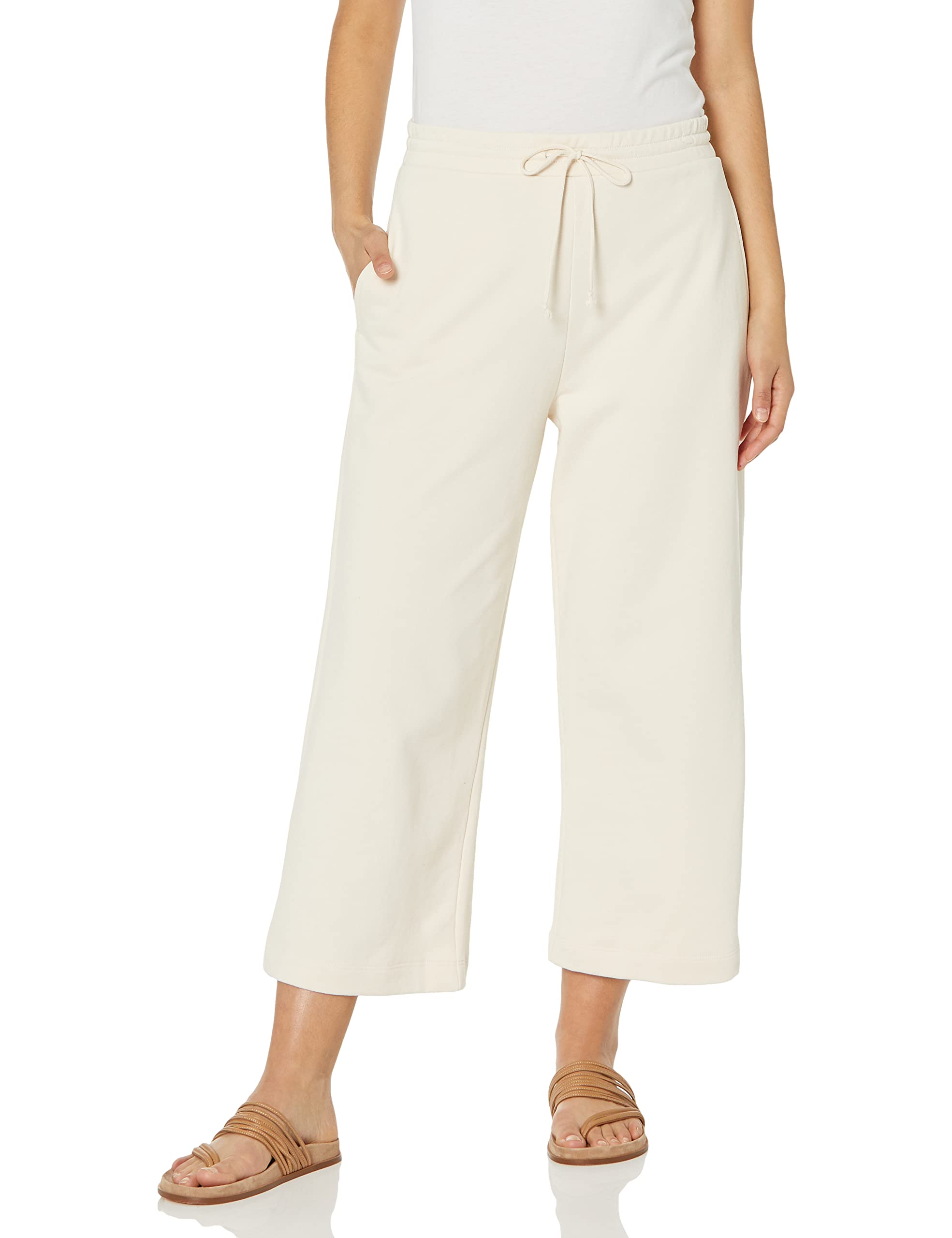 Vince Women's Wide Leg Cropped Sweatpants - Soft Lounge Pants for Yoga, Running & Casual Wear | Comfortable High Waist Joggers for Home & Travel