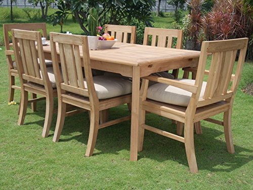 Premium 7-Piece Teak Wood Outdoor Dining Set - 71