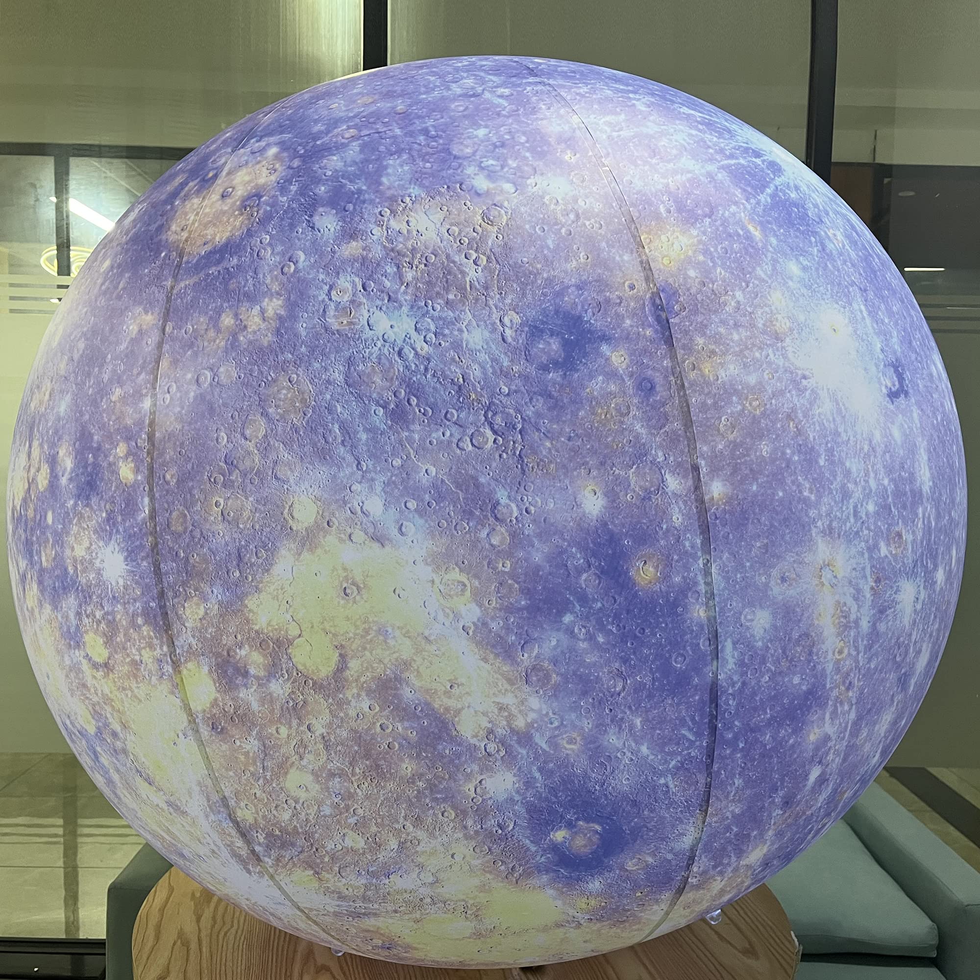Sayok 40-Inch Large Inflatable Solar System Planets - 0.25mm PVC Mercury Balloon for Science Education & Planetarium Decor | Perfect for Classroom Learning, Astronomy Parties & Space-Themed Events