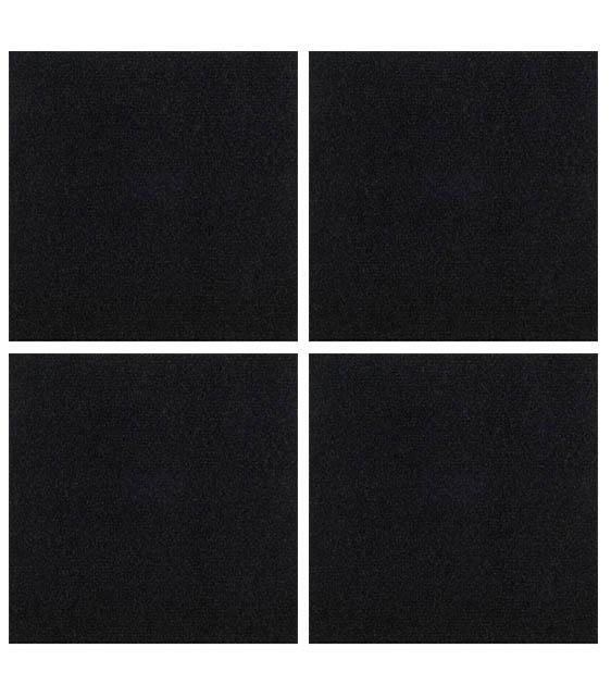 25% OFF: Triluc Non-Slip Washable & Waterproof Pet Mat - 4-Piece Set (Black) - Perfect for Kitchen, Living Room & Entryway to Keep Floors Clean & Dry