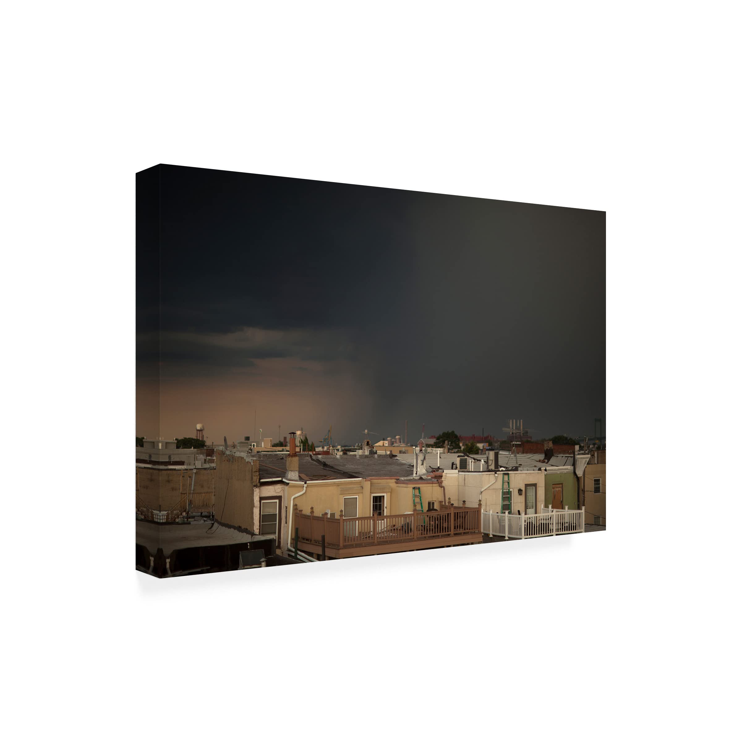 Geoffrey Ansel Agrons 'Your Friends and Neighbors' 16x24 Canvas Wall Art Print - Modern Home Decor for Living Room, Bedroom & Office