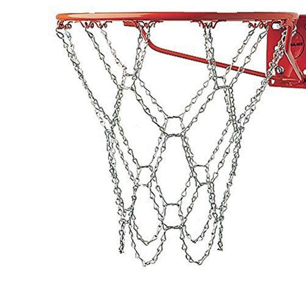 LIOOBO Heavy-Duty Iron Chain Basketball Net - Professional Standard Replacement for Basketball Goals | Perfect for Outdoor Courts, Driveway Hoops & Gym Use
